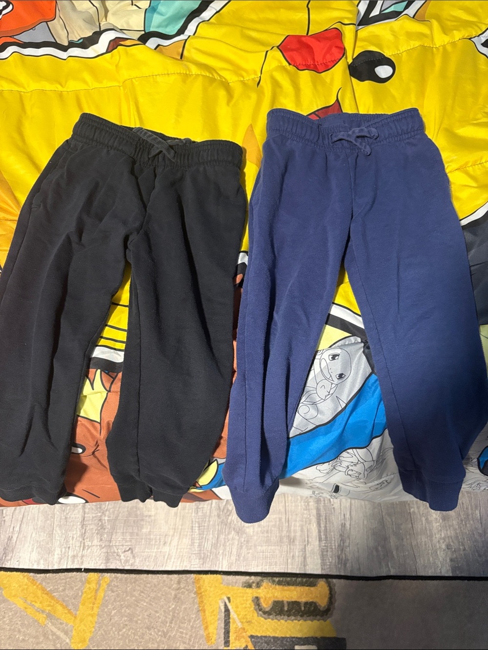 Carter's Black & Navy Fleece Jogger Pants - Kids
